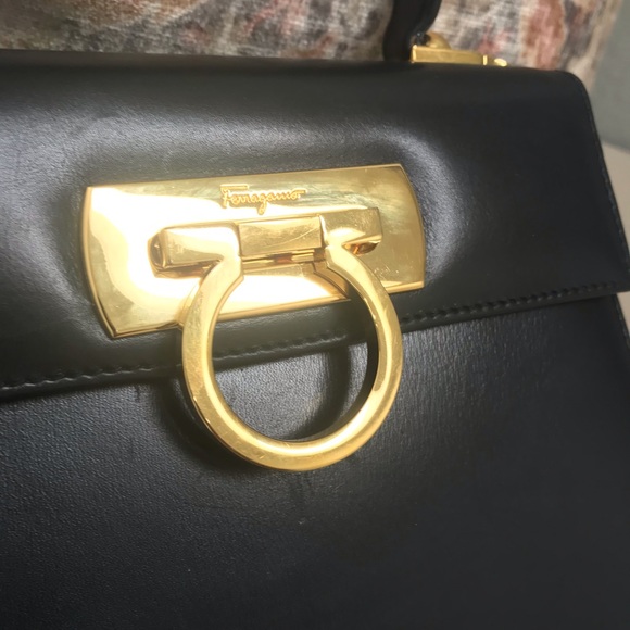 Salvatore Ferragamo Vintage small Kelly Bag black - Picture 4 of 8